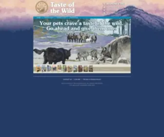 Tasteofthewildpetfood.co.uk(Taste of the Wild) Screenshot