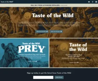 Tasteofthewildpetfood.com(Taste of the Wild) Screenshot