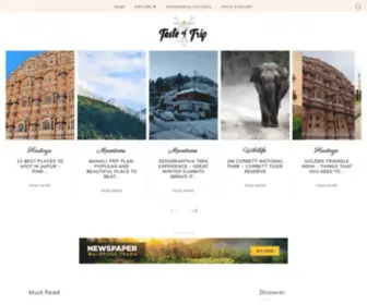 Tasteoftrip.com(Travel blog) Screenshot