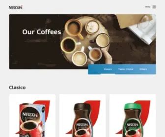 Tasterschoice.com(Our Coffees) Screenshot