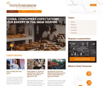 Tastetomorrow.com(Taste Tomorrow) Screenshot