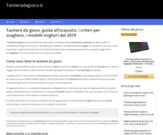 Tastieradagioco.it(Tastiere da gioco) Screenshot