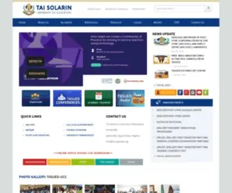 Tasued.edu.ng(Tai Solarin University of Education) Screenshot