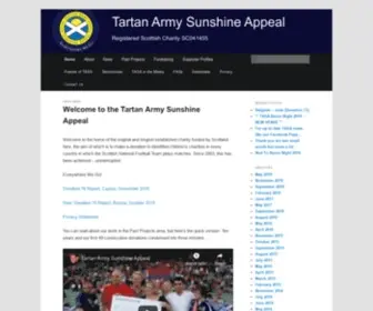 Tasunshineappeal.co.uk(Tartan Army Sunshine Appeal) Screenshot