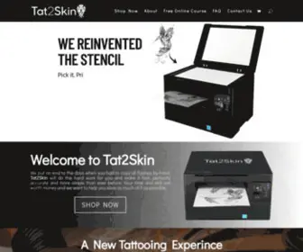 Tat2Skin.com(World’s First Tattoo Stencil Ink Shop) Screenshot