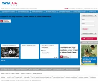 Tata-AIG-Life.com(Life insurance Solutions) Screenshot