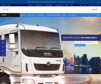 Tatamotors.com.zm(Tata Motors Zambia) Screenshot