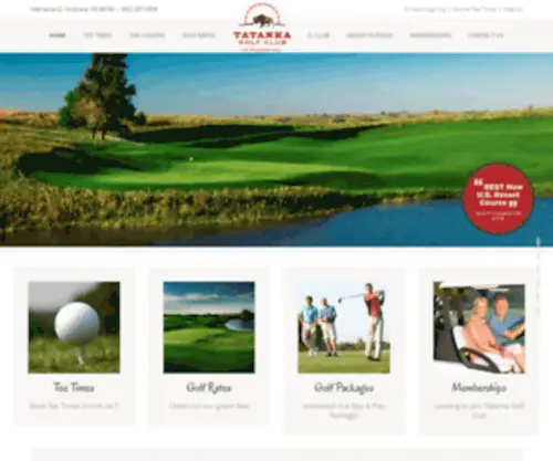 Tatankagolfclub.com(Tatanka Golf Club) Screenshot