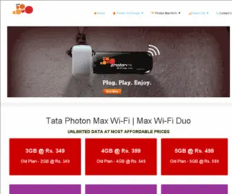 Tataphotonplans.com(Tata Photon Plus datacard) Screenshot