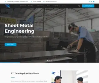 Tatarapika.co.id(PT. Tata Rapika Globalindo) Screenshot