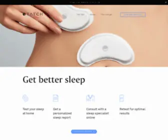 Tatch.com(The Future of Sleep Testing) Screenshot