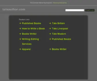 Tateauthor.com(Book Publisher) Screenshot