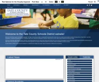 Tatecountyschools.org(Tate County School District) Screenshot