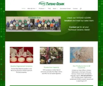 Tatehoozark.com(Tateho Ozark Technical Ceramics) Screenshot