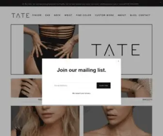 Tatejewels.com(Tate is a fine jewelry company) Screenshot