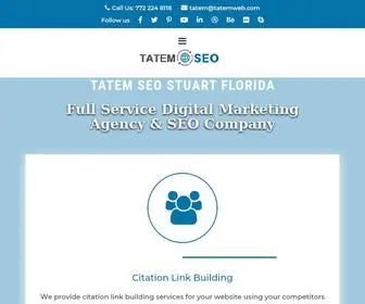 Tatemseo.com(SEO in Stuart) Screenshot