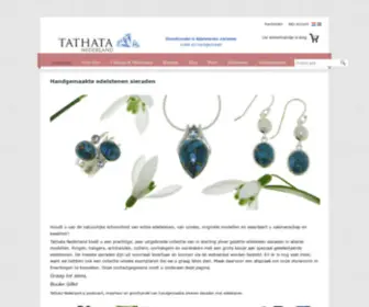 Tathatanederland.nl(Unieke handgemaakte zilveren sieraden met edelstenen) Screenshot