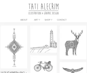 Tatialecrim.com(Illustration & Graphic Design) Screenshot