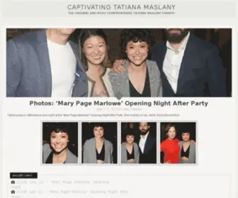 Tatiana-Maslany.net(Captivating Tatiana Maslany) Screenshot