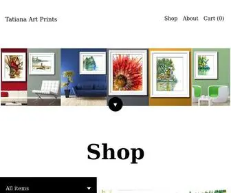 Tatianaartprints.com(Tatianaartprints) Screenshot