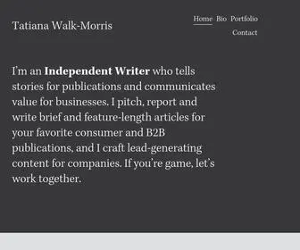 Tatianawalkmorris.com(Tatiana Walk) Screenshot