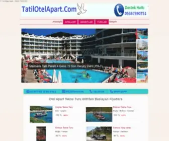 Tatilotelapart.com(Tatilotelapart) Screenshot