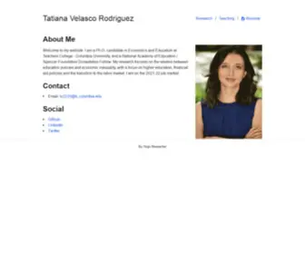 Tativelasco.com(Ph.D. Candidate) Screenshot