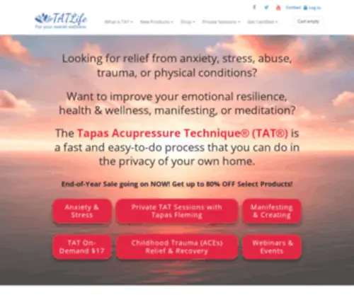 Tatlife.com(The tapas acupressure technique) Screenshot