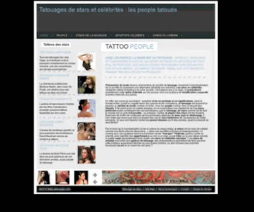 Tatouage-Stars.com(Tatouages de stars) Screenshot