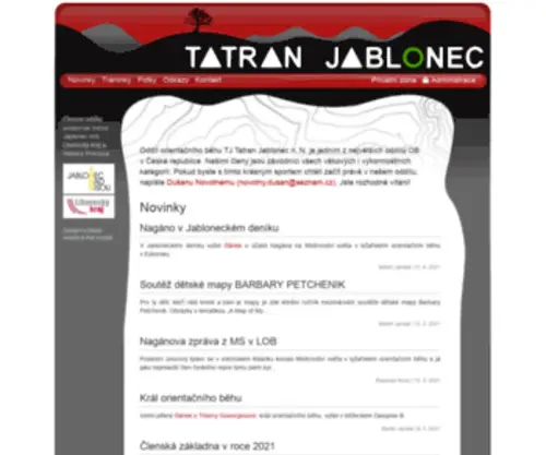 Tatran.org(Tatran Jablonec) Screenshot