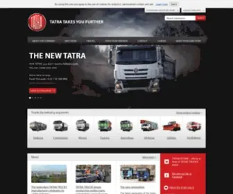 Tatratrucks.com(TATRA TAKES YOU FURTHER) Screenshot