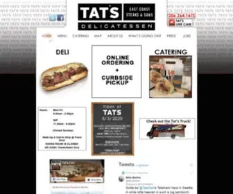 Tatsdeli.com(Tat's Delicatessen) Screenshot