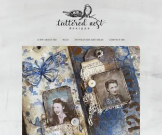 Tatterednestdesigns.com(Vintage Inspired Rubber Stamping) Screenshot