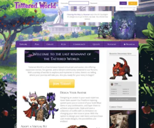 Tatteredweave.com Screenshot