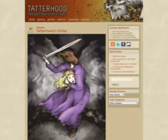 Tatterhood.com(The Portfolio of Kris Sayer) Screenshot