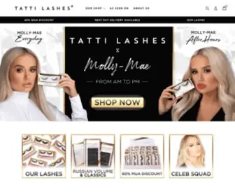 Tattilashes.com(Tatti Lashes®) Screenshot