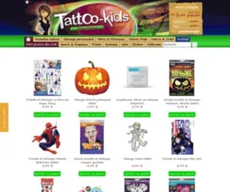 Tattoo-Kids.com(Tatouages temporaires decalcomanie pour les enfants et les ados) Screenshot