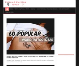 Tattoo-Piercing-Ideas.com(Tattoo Piercing Ideas) Screenshot