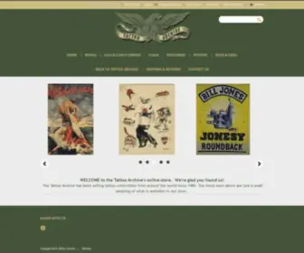 TattooarchiveStore.com(Tattoo Archive) Screenshot