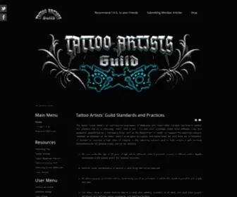 Tattooartistsguild.com(Tattoo Artists Guild) Screenshot