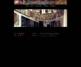 Tattoocitysf.com(Ed Hardy's Tattoo City) Screenshot