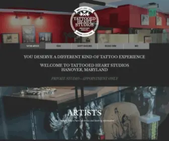 Tattooedheart.com(Best Tattoo Shop) Screenshot