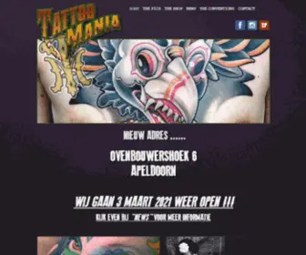 Tattoomania.nl(TattooMania Apeldoorn for professional fine) Screenshot