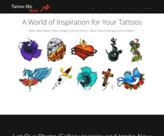 Tattoomenow.com(Tattoo designs) Screenshot