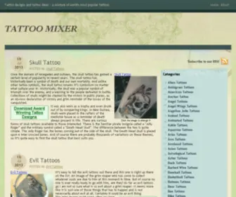 Tattoomixer.com(Tattoo designs) Screenshot