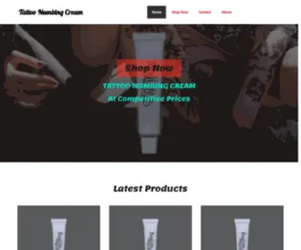 Tattoonumbed.com(Tattoo Numbing Cream) Screenshot