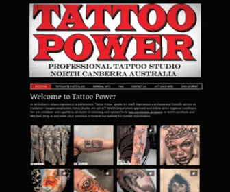 Tattoopower.com.au(Tattoo Power Professional Tattoo Studio) Screenshot