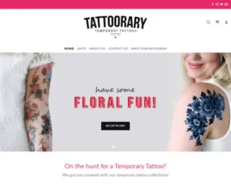 Tattoorary.com(Temporary Tattoos By Tattoorary) Screenshot
