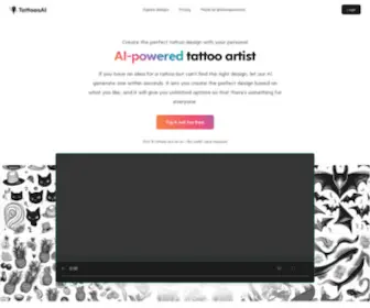 Tattoosai.com(Tattoosai) Screenshot