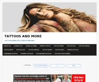 Tattoosandmore.info(Tattoos And More) Screenshot